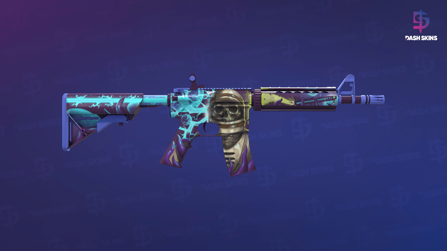 StatTrak™ M4A4 | Desolate Space (Minimal Wear) - Backside Screenshot
