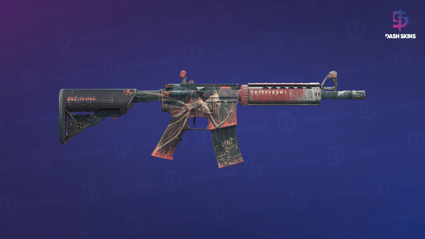 M4A4 | Fada dos Dentes - Backside Screenshot