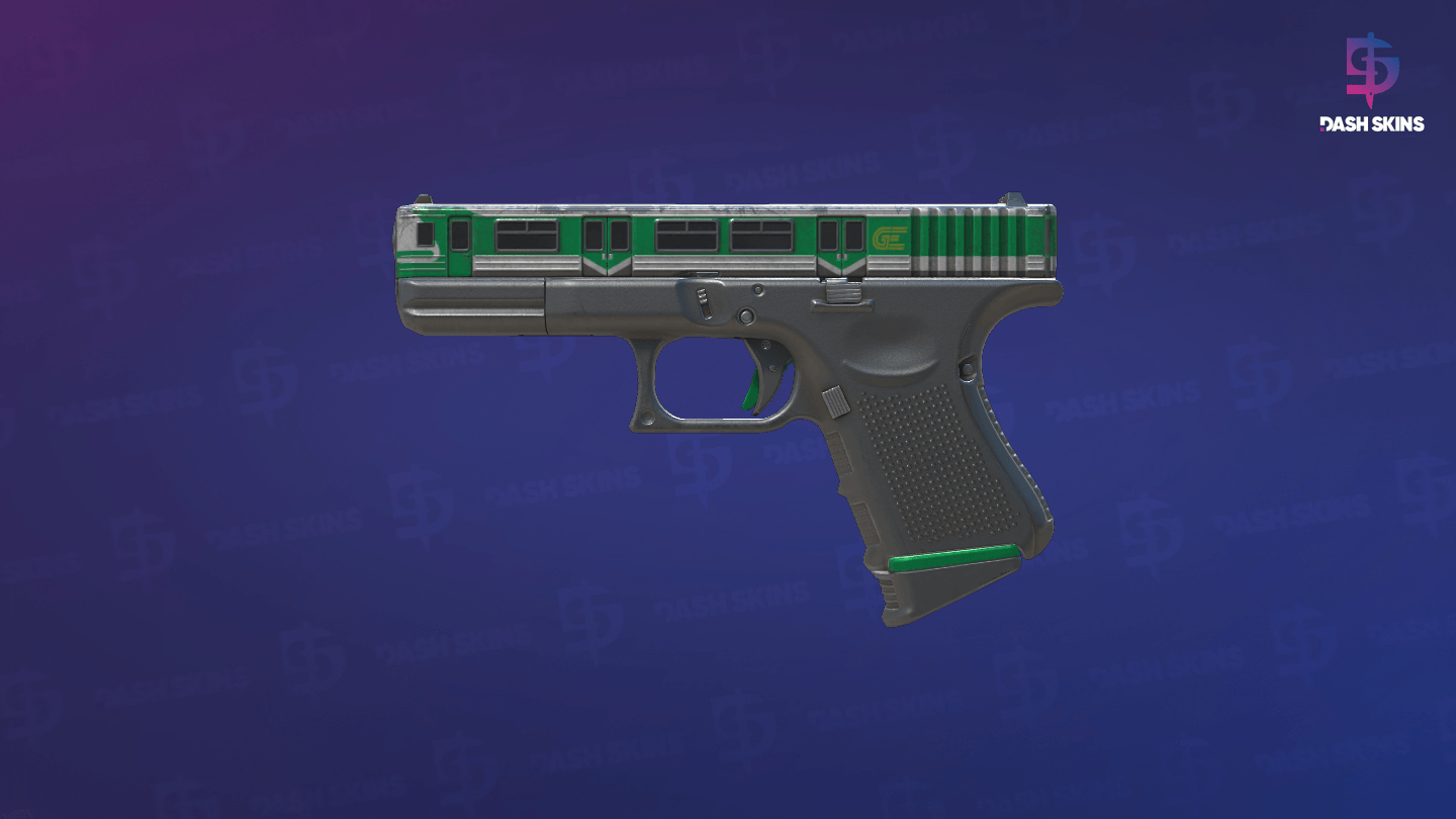 Glock-18 | Green Line (Minimal Wear) - Frontside Screenshot