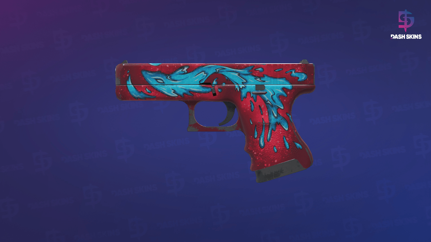 Glock-18 | Water Elemental (Field-Tested) - Frontside Screenshot