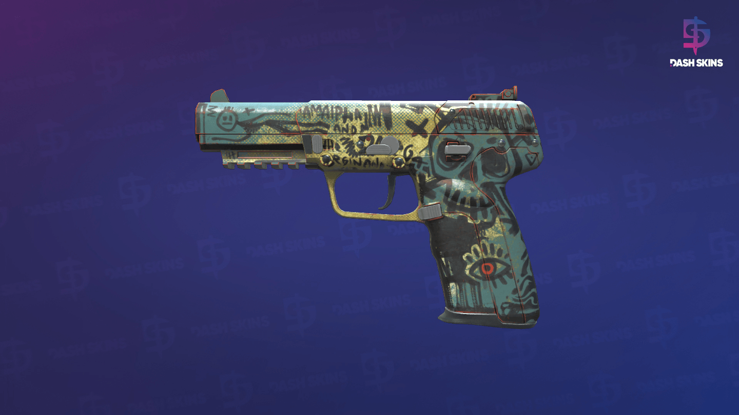 Five-SeveN | Scrawl (Field-Tested) - Frontside Screenshot