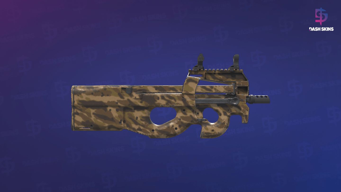 P90 | Desert Halftone (Field-Tested) - Backside Screenshot