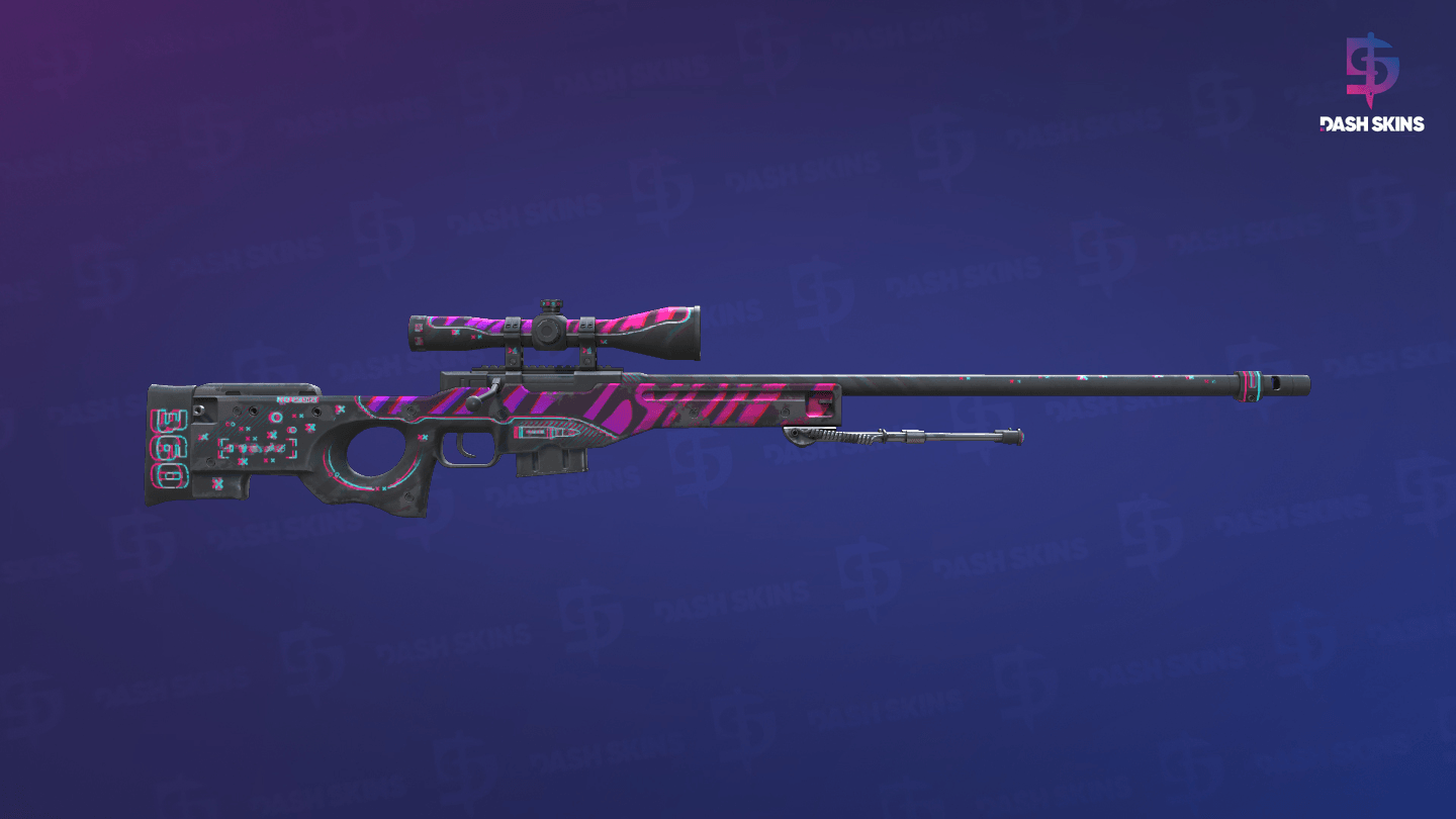 AWP | Chromatic Aberration (Well-Worn) - Backside Screenshot