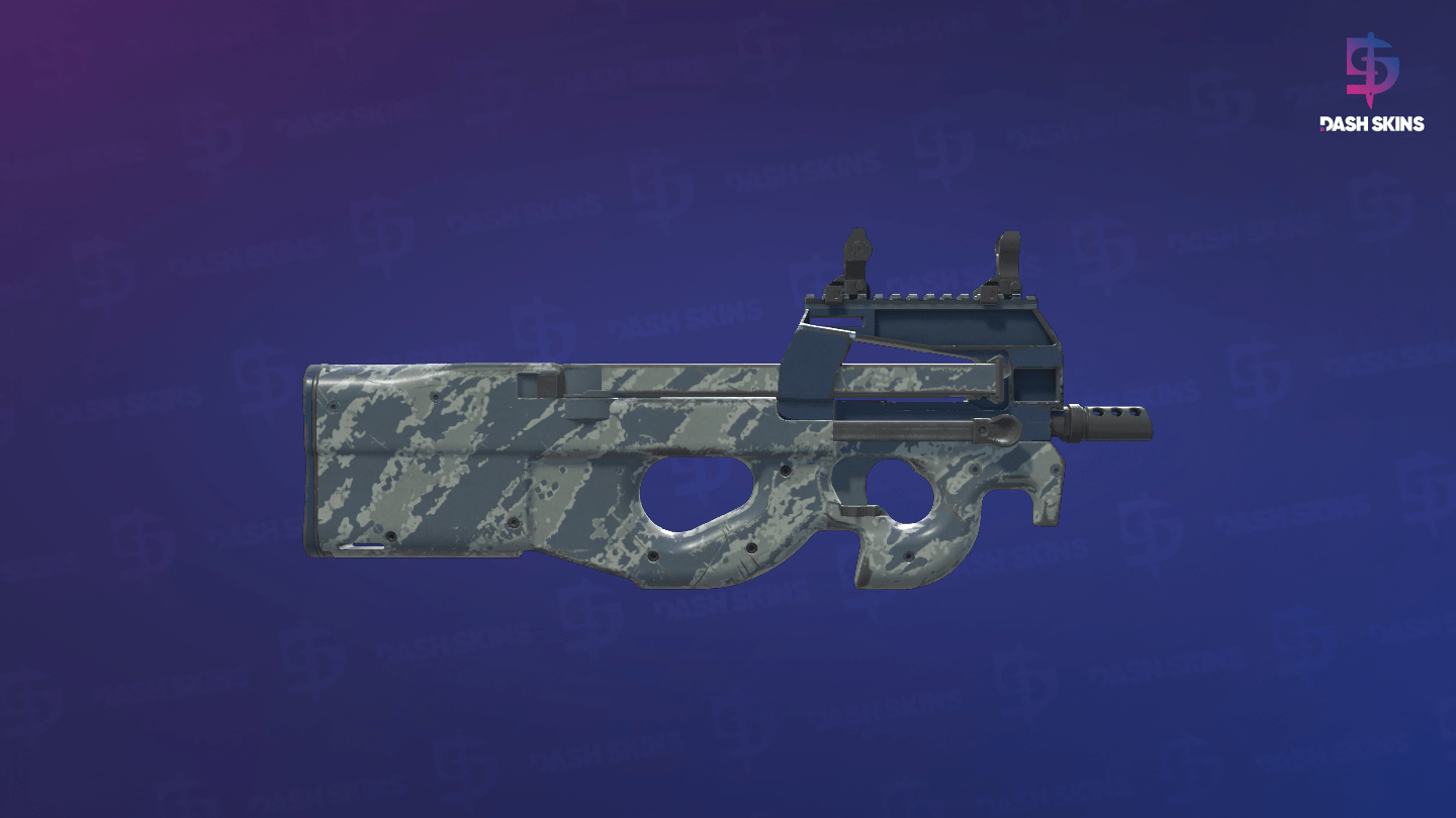P90 | Blue Tac (Field-Tested) - Backside Screenshot
