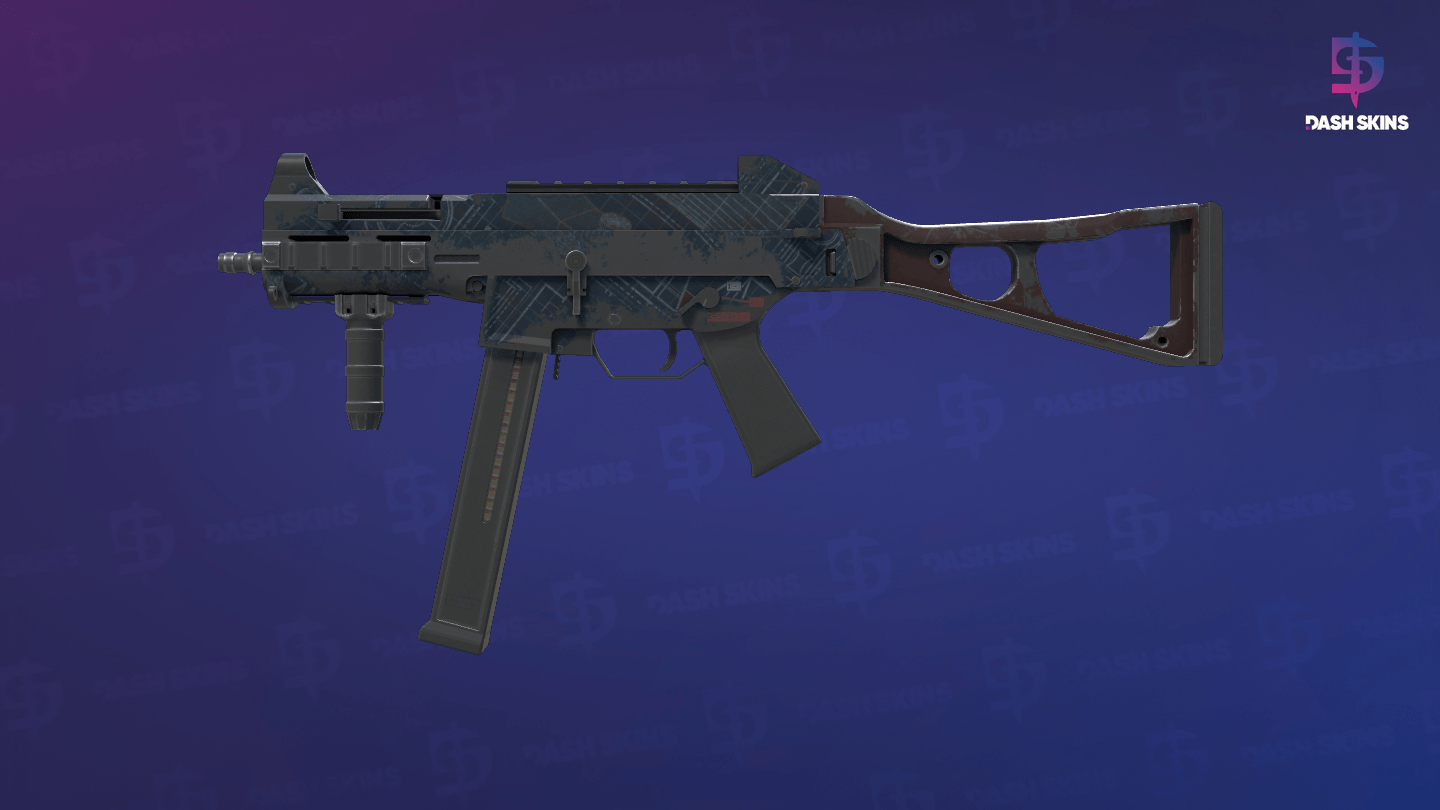 UMP-45 | Facility Dark (Battle-Scarred) - Frontside Screenshot