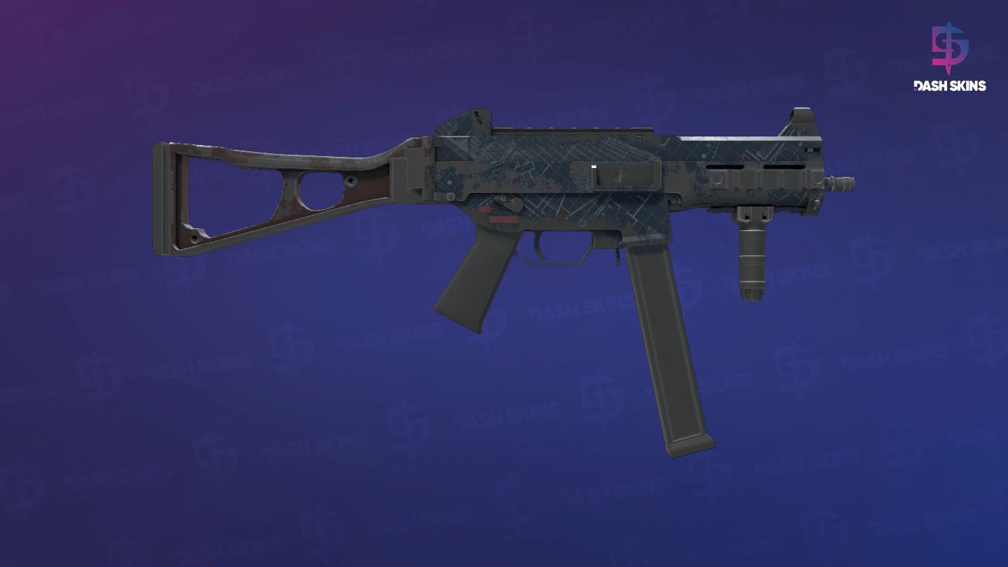 UMP-45 | Facility Dark (Battle-Scarred) - Backside Screenshot