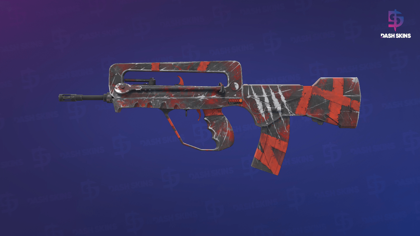 StatTrak™ FAMAS | Survivor Z (Factory New) - Frontside Screenshot