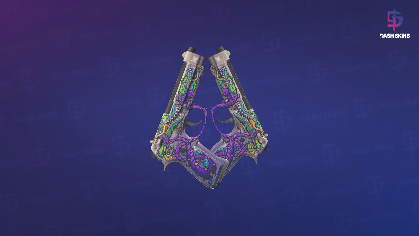 Dual Berettas | Flora Carnivora (Minimal Wear) - Frontside Screenshot