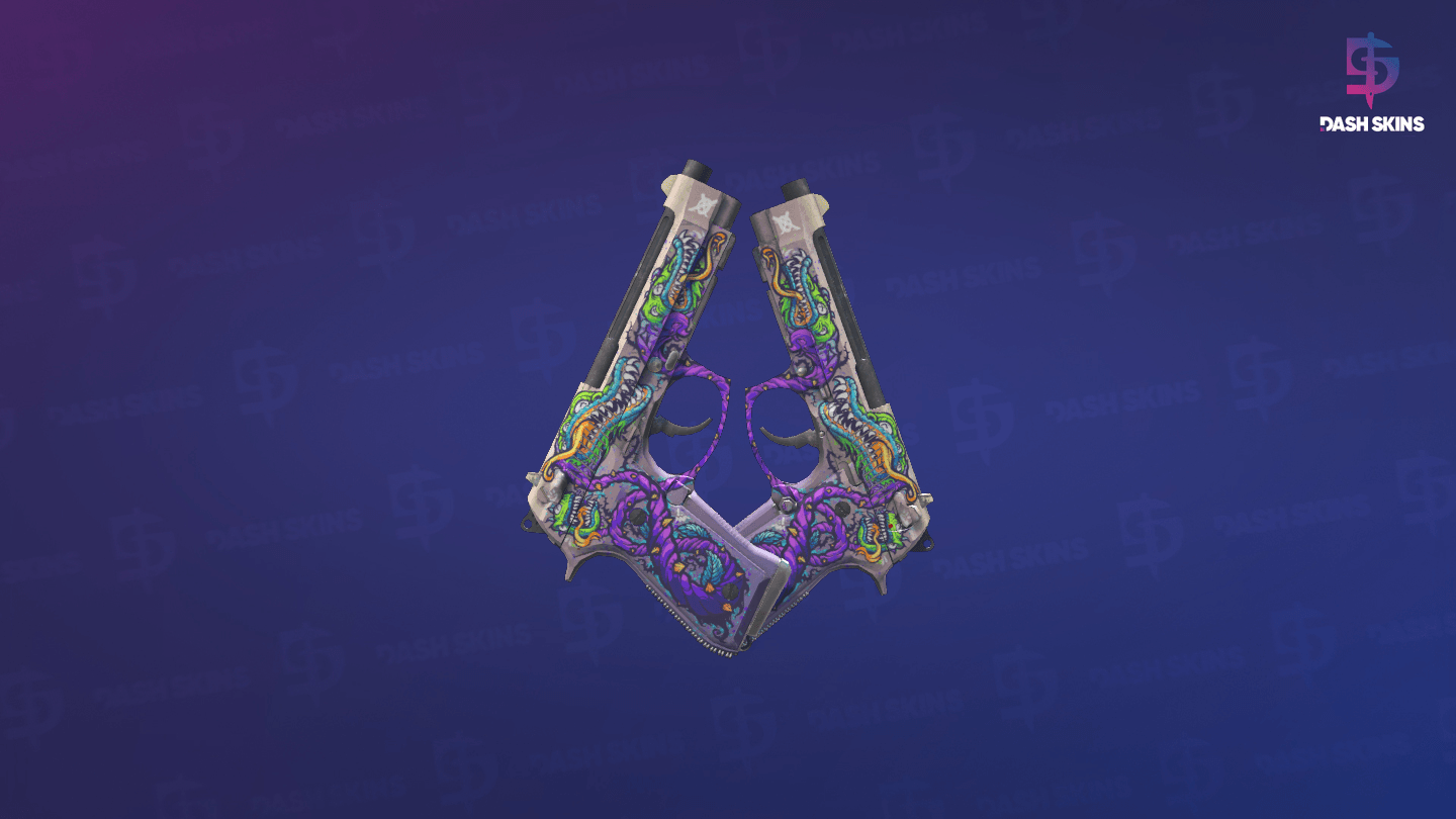 Dual Berettas | Flora Carnivora (Minimal Wear) - Backside Screenshot