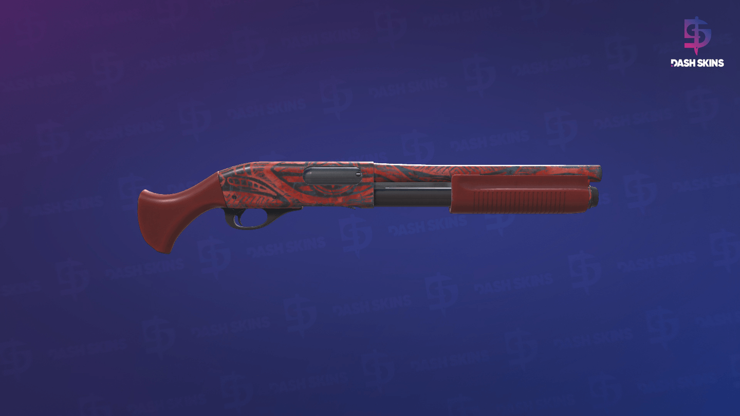Sawed-Off | Crimson Batik (Field-Tested) - Backside Screenshot