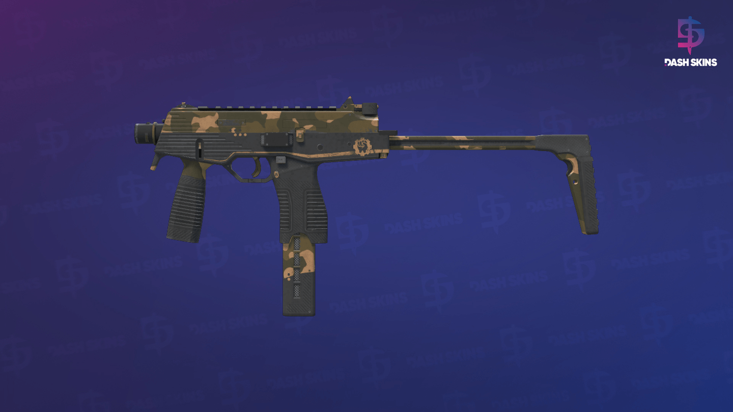 MP9 | Black Sand (Well-Worn) - Frontside Screenshot