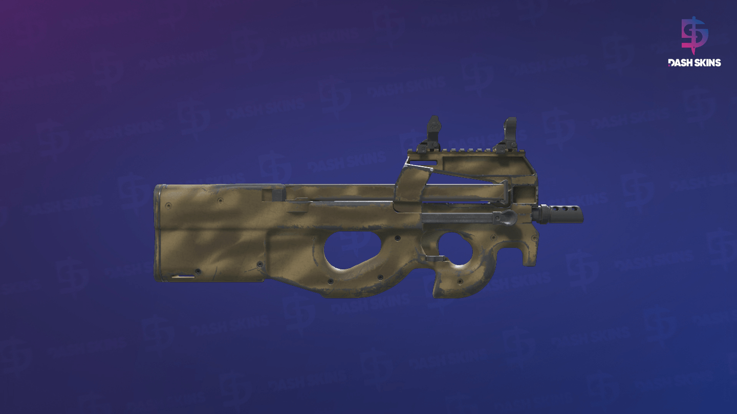 P90 | Sand Spray (Field-Tested) - Backside Screenshot
