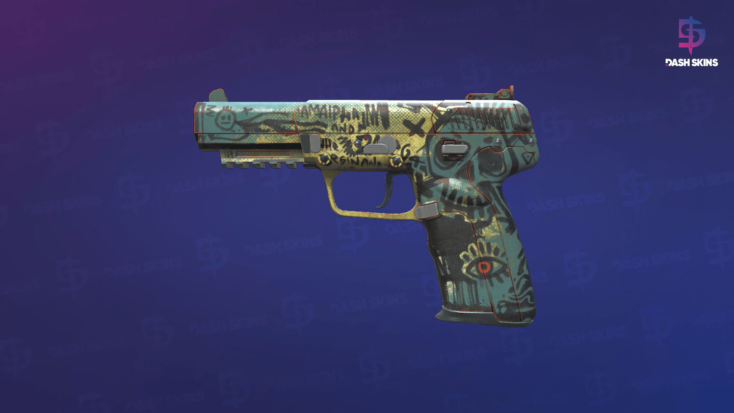 Five-SeveN | Scrawl (Field-Tested) - Frontside Screenshot