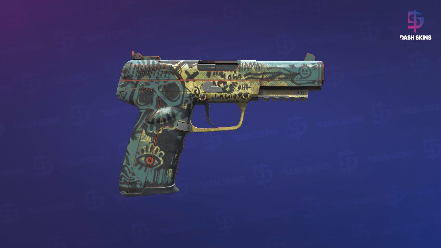 Five-SeveN | Scrawl (Field-Tested) - Backside Screenshot