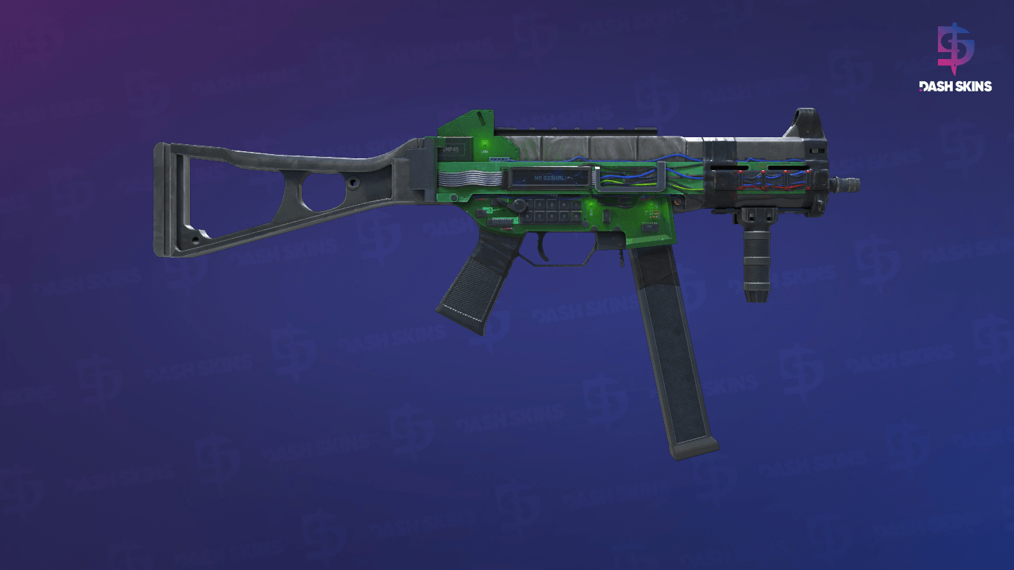 StatTrak™ UMP-45 | Plastique (Well-Worn) - Backside Screenshot