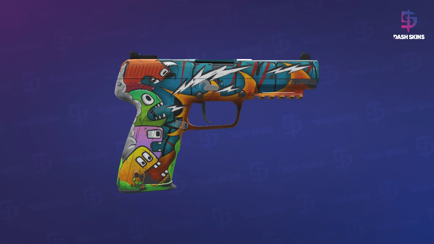 Five-SeveN | Angry Mob (Field-Tested) - Backside Screenshot