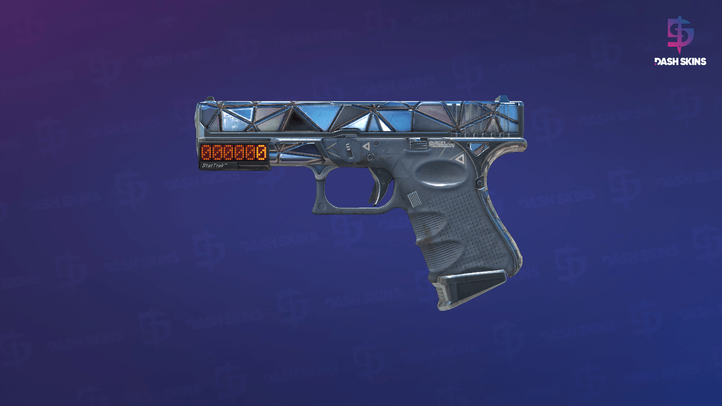 StatTrak™ Glock-18 | Mirror Mosaic (Well-Worn) - Frontside Screenshot