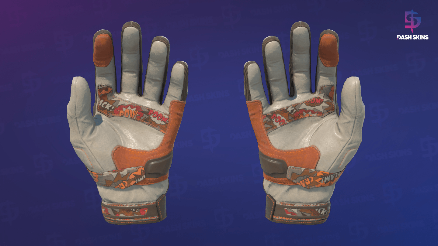 ★ Moto Gloves | POW! (Factory New) - Backside Screenshot