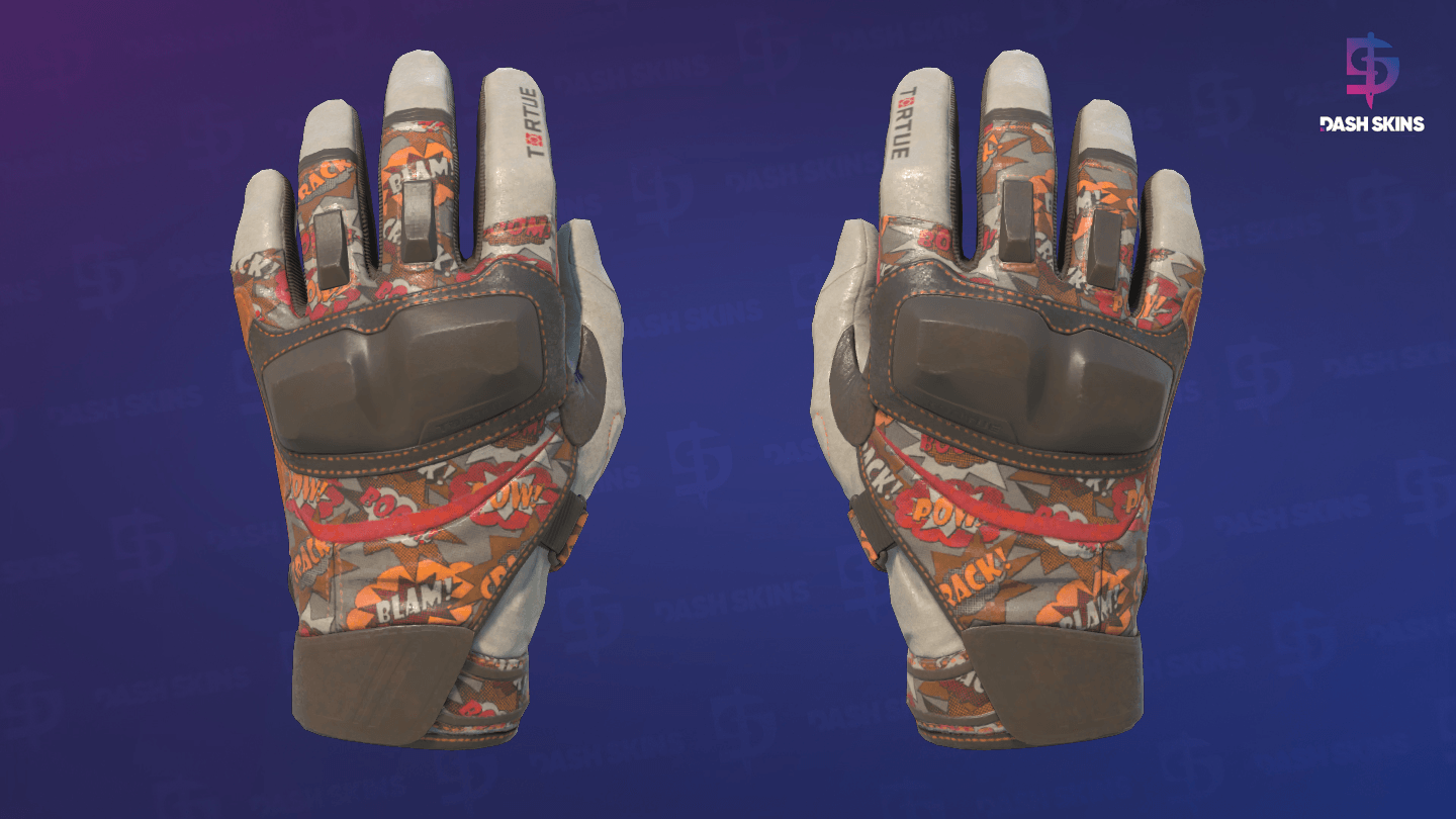 ★ Moto Gloves | POW! (Factory New) - Frontside Screenshot