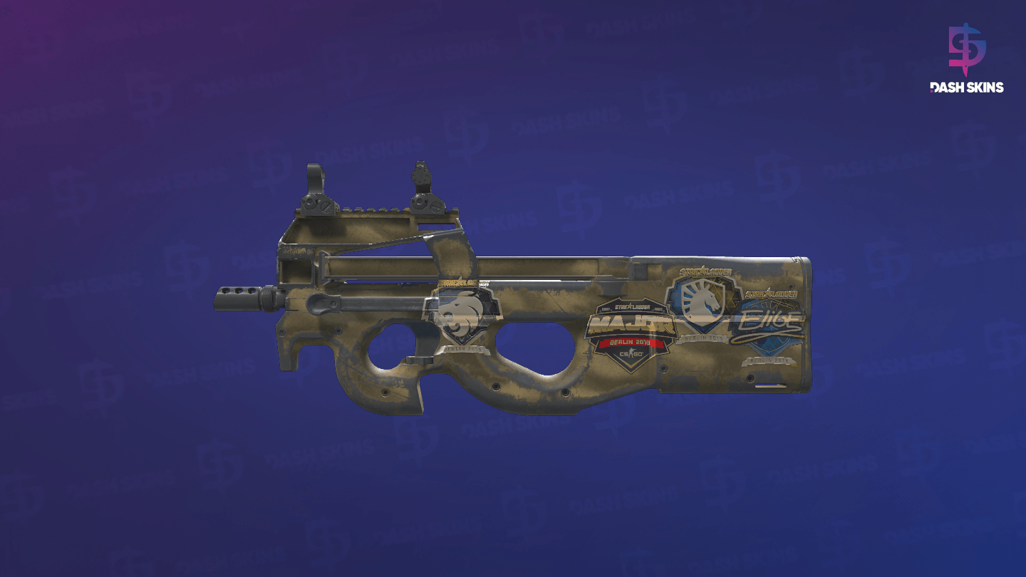 Souvenir P90 | Sand Spray (Well-Worn) - Frontside Screenshot