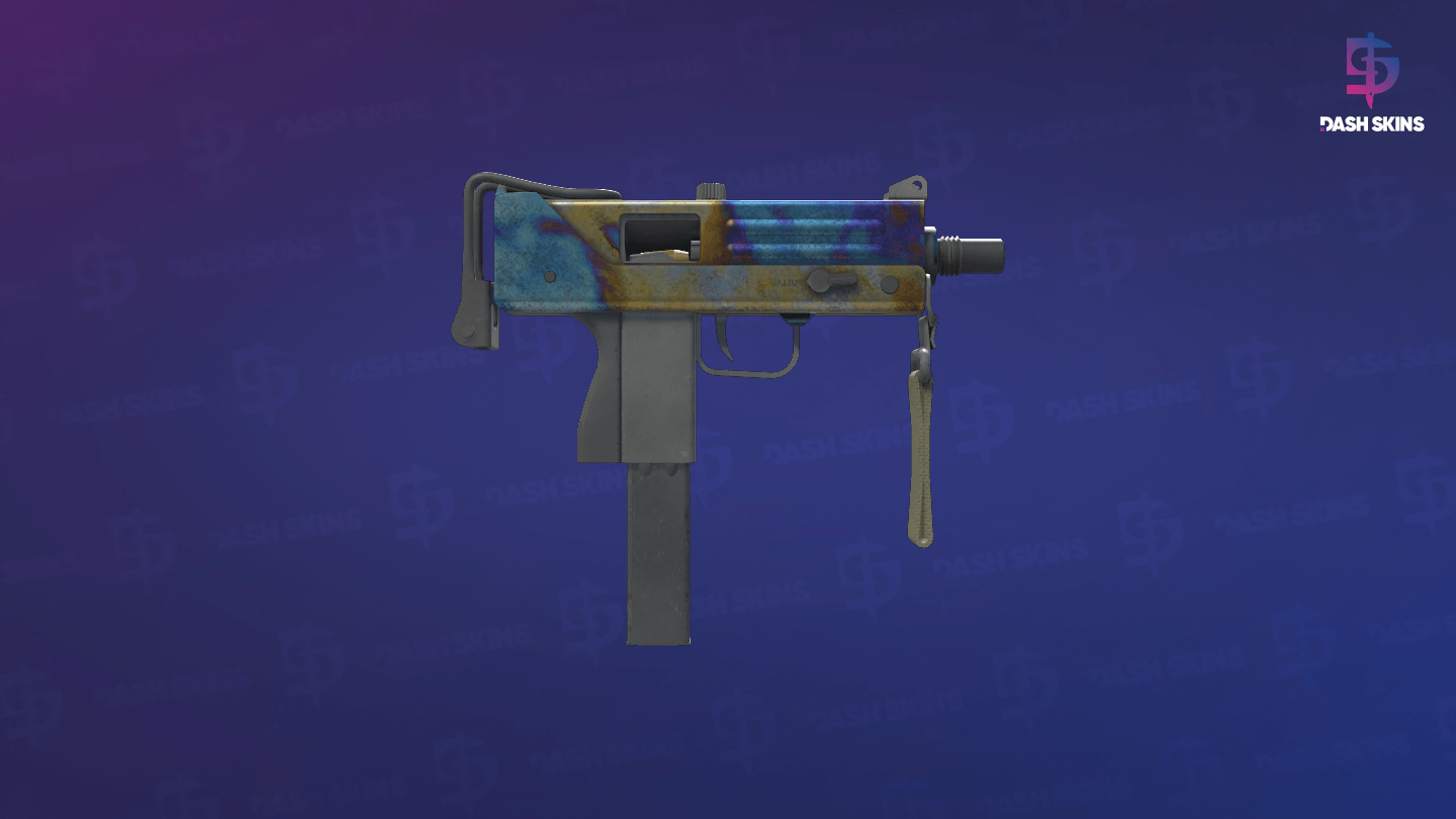 Souvenir MAC-10 | Case Hardened (Battle-Scarred) - Backside Screenshot