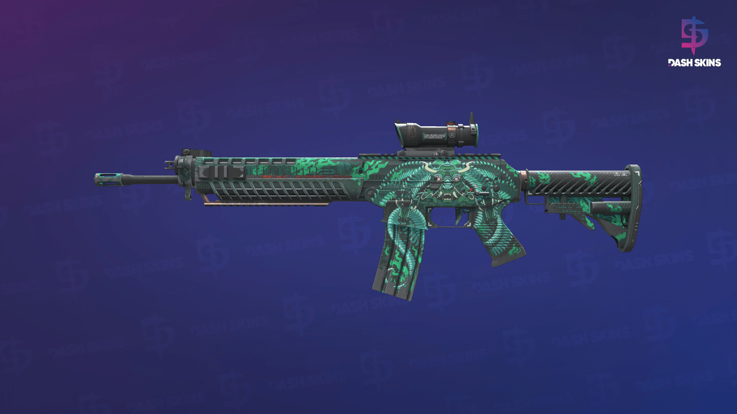 SG 553 | Dragon Tech (Field-Tested) - Frontside Screenshot