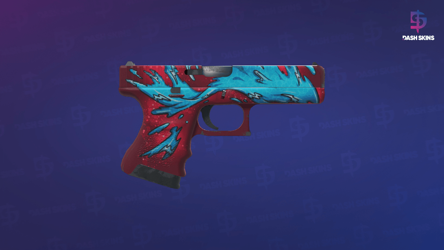 Glock-18 | Water Elemental (Minimal Wear) - Backside Screenshot