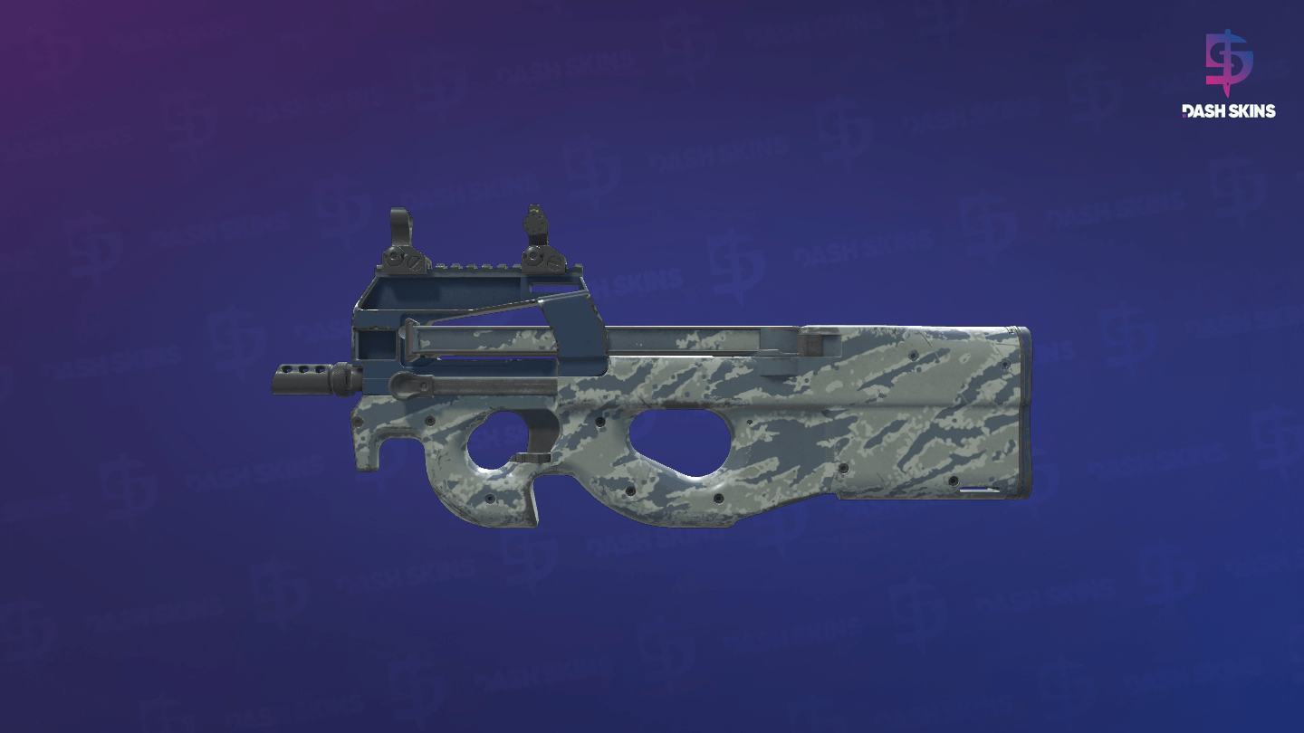 P90 | Blue Tac (Field-Tested) - Frontside Screenshot