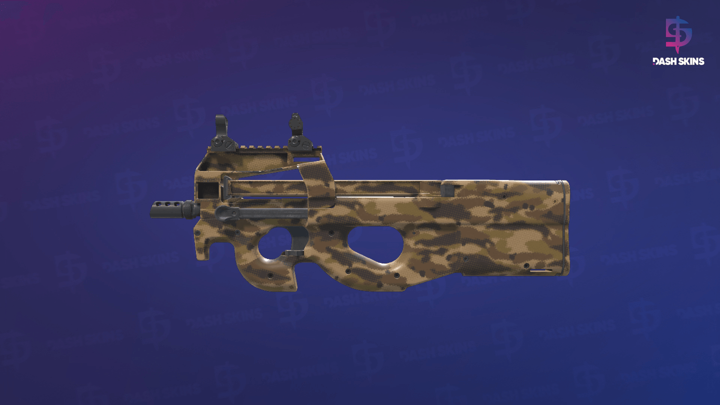 P90 | Desert Halftone (Factory New) - Frontside Screenshot