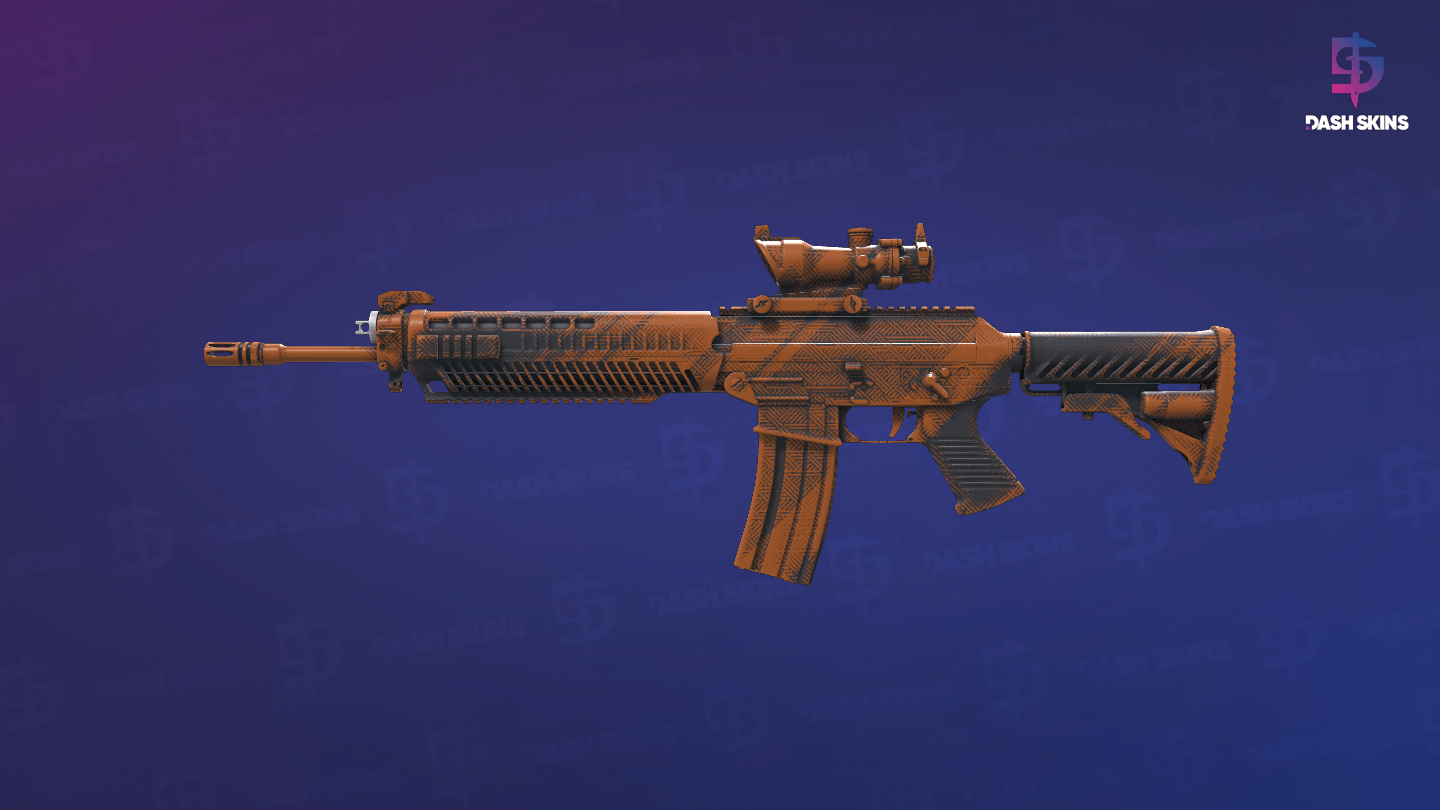 SG 553 | Basket Halftone (Factory New) - Frontside Screenshot