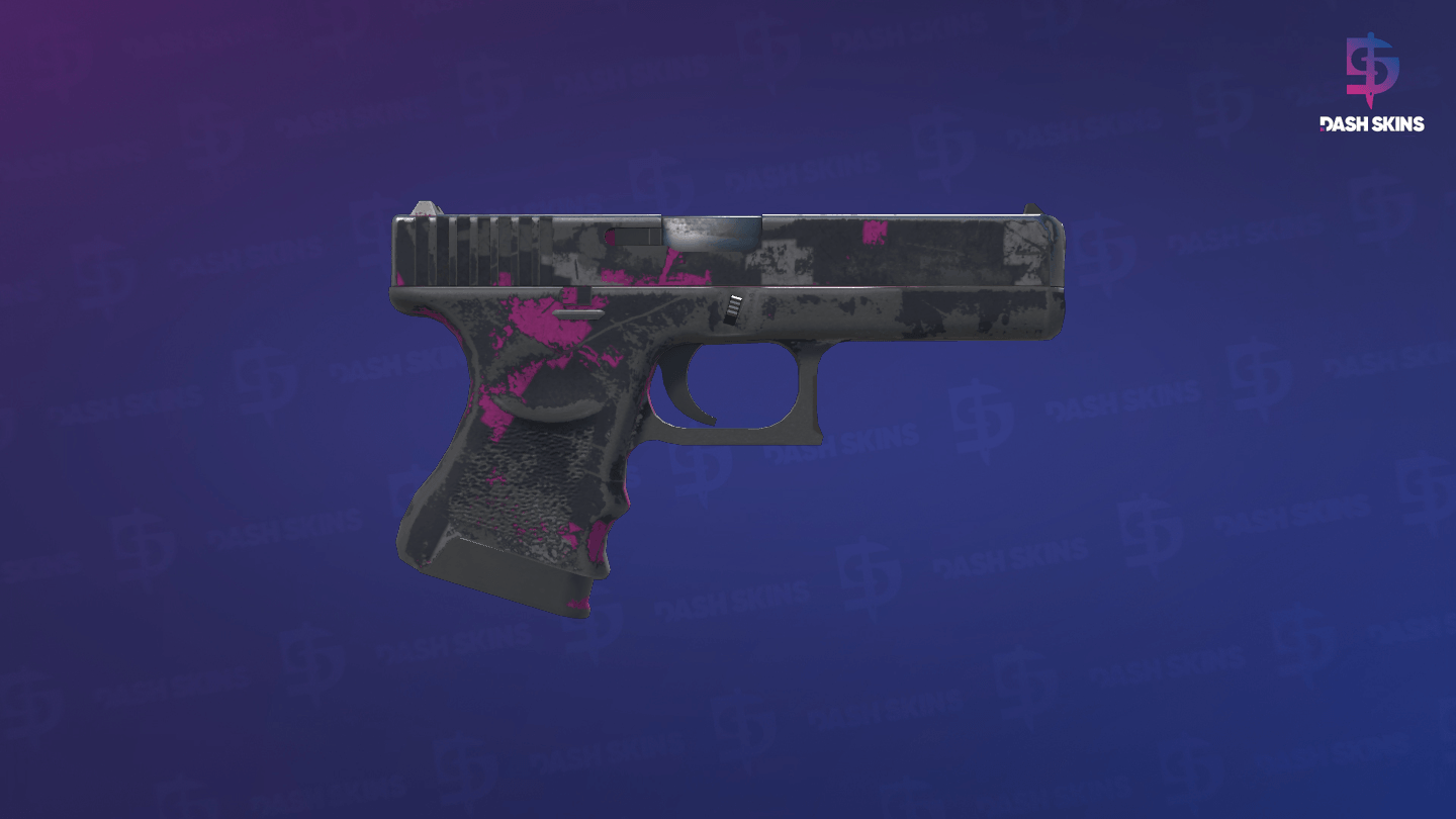 Souvenir Glock-18 | Pink DDPAT (Battle-Scarred) - Backside Screenshot