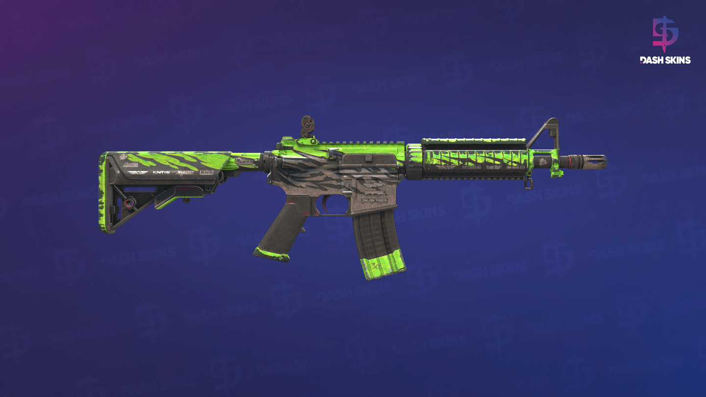 M4A4 | Full Throttle (Battle-Scarred) - Backside Screenshot