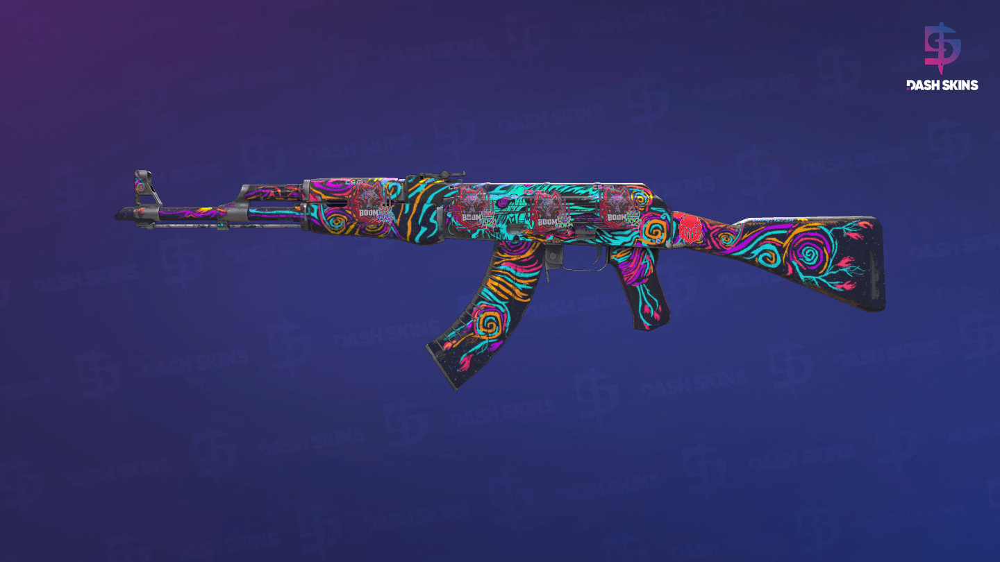 AK-47 | Nightwish (Well-Worn) - Frontside Screenshot