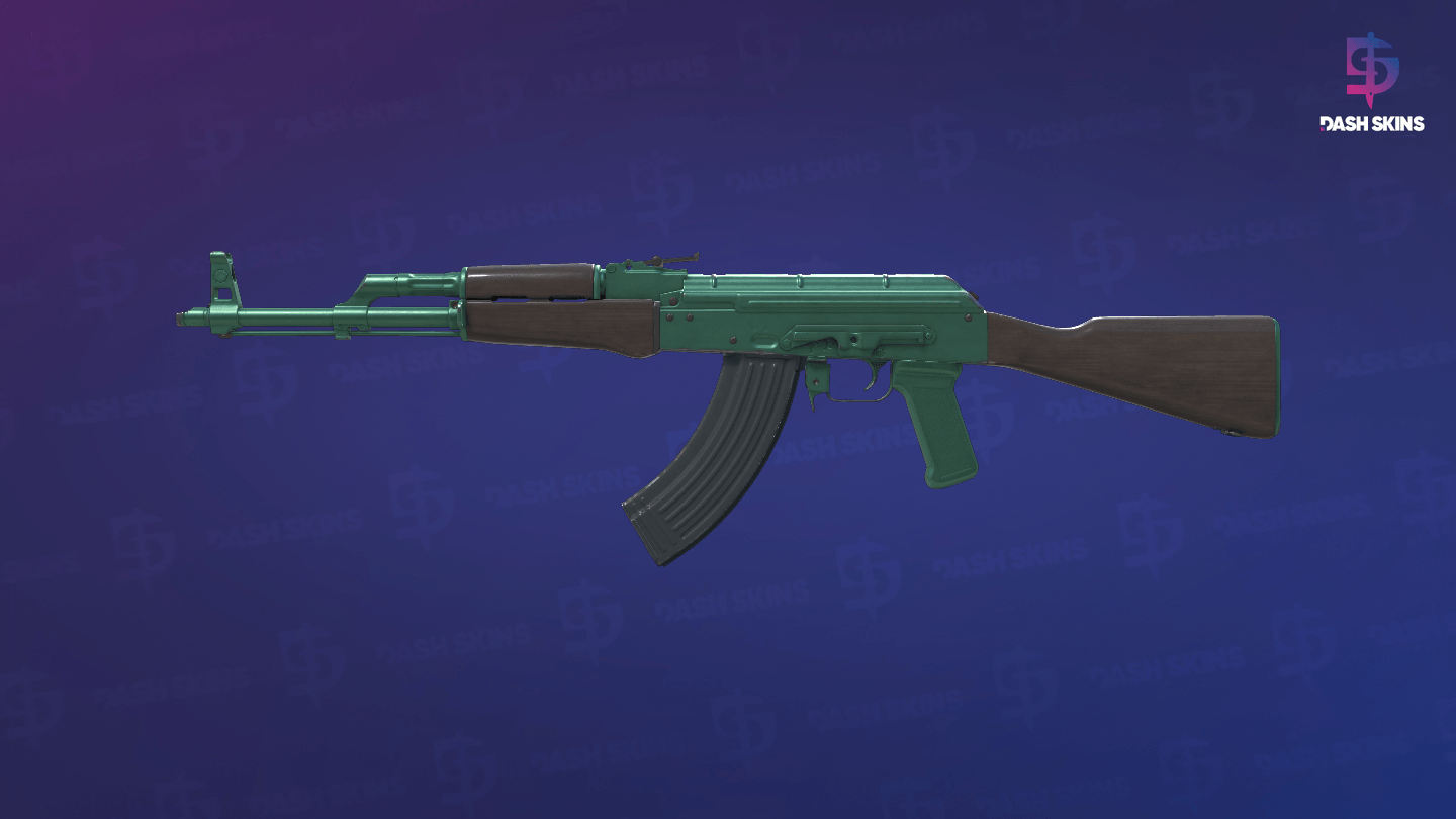AK-47 | Wintergreen (Field-Tested) - Frontside Screenshot