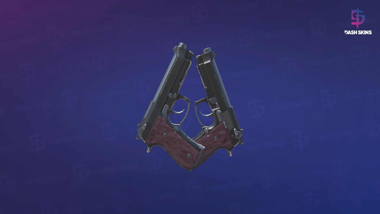 Dual Berettas | BorDeux (Field-Tested) - Backside Screenshot