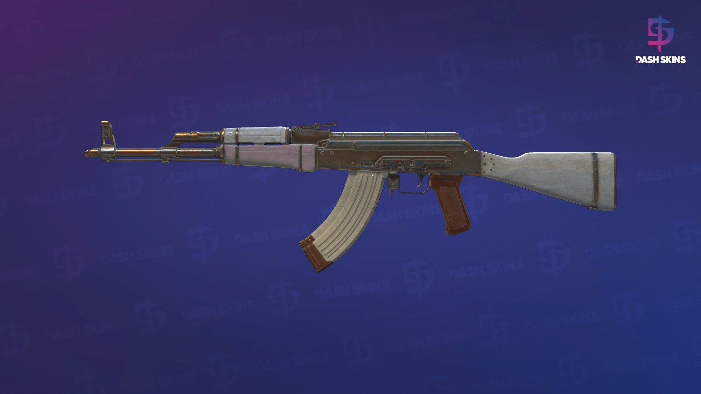 AK-47 | Aphrodite (Well-Worn) - Frontside Screenshot