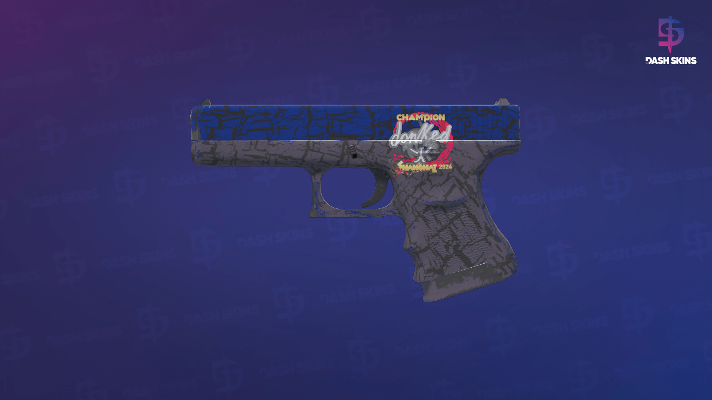 Glock-18 | Blue Fissure (Field-Tested) - Frontside Screenshot