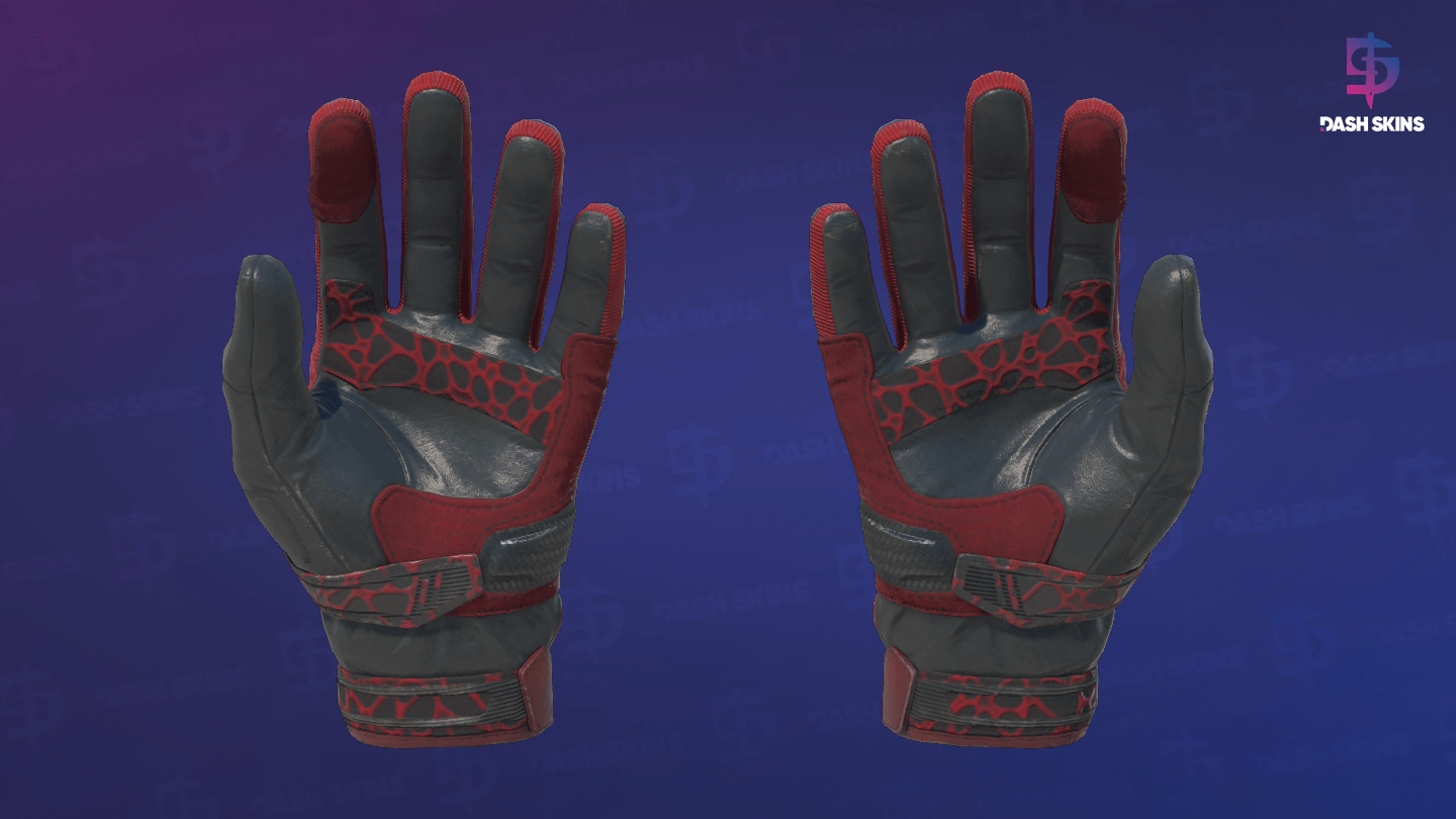 ★ Moto Gloves | Blood Pressure (Field-Tested) - Backside Screenshot