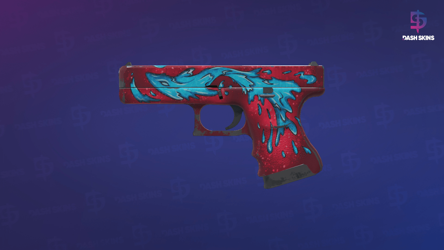 Glock-18 | Water Elemental (Field-Tested) - Frontside Screenshot