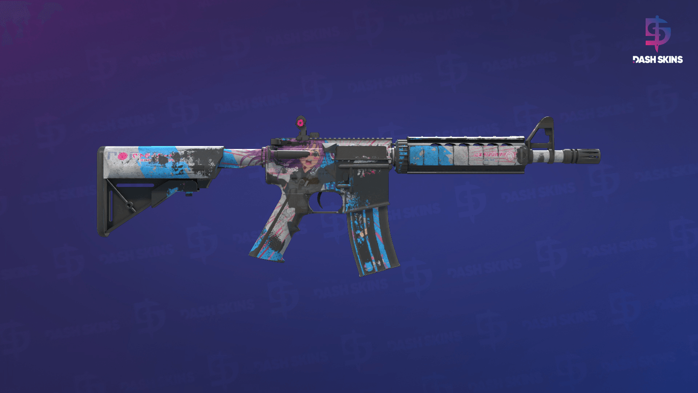 M4A4 | Temukau (Battle-Scarred) - Backside Screenshot