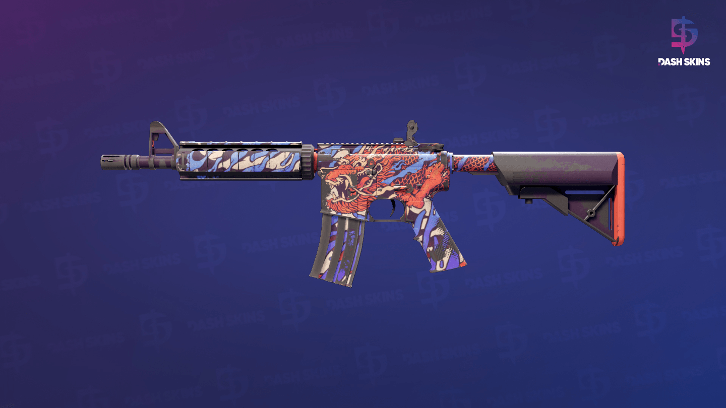 M4A4 | 龍王 (Dragon King) (Field-Tested) - Frontside Screenshot