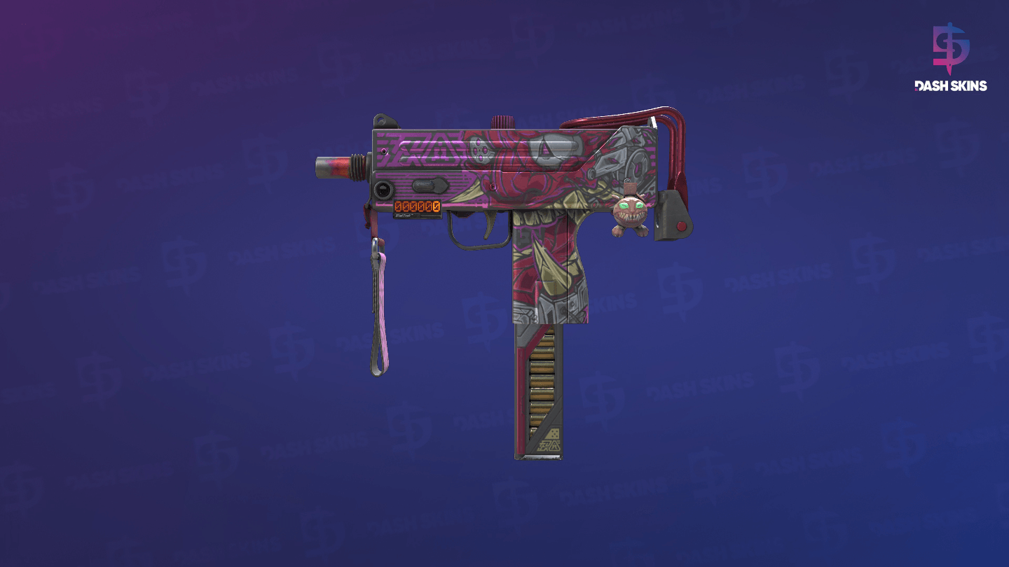 StatTrak™ MAC-10 | Saibā Oni (Field-Tested) - Frontside Screenshot
