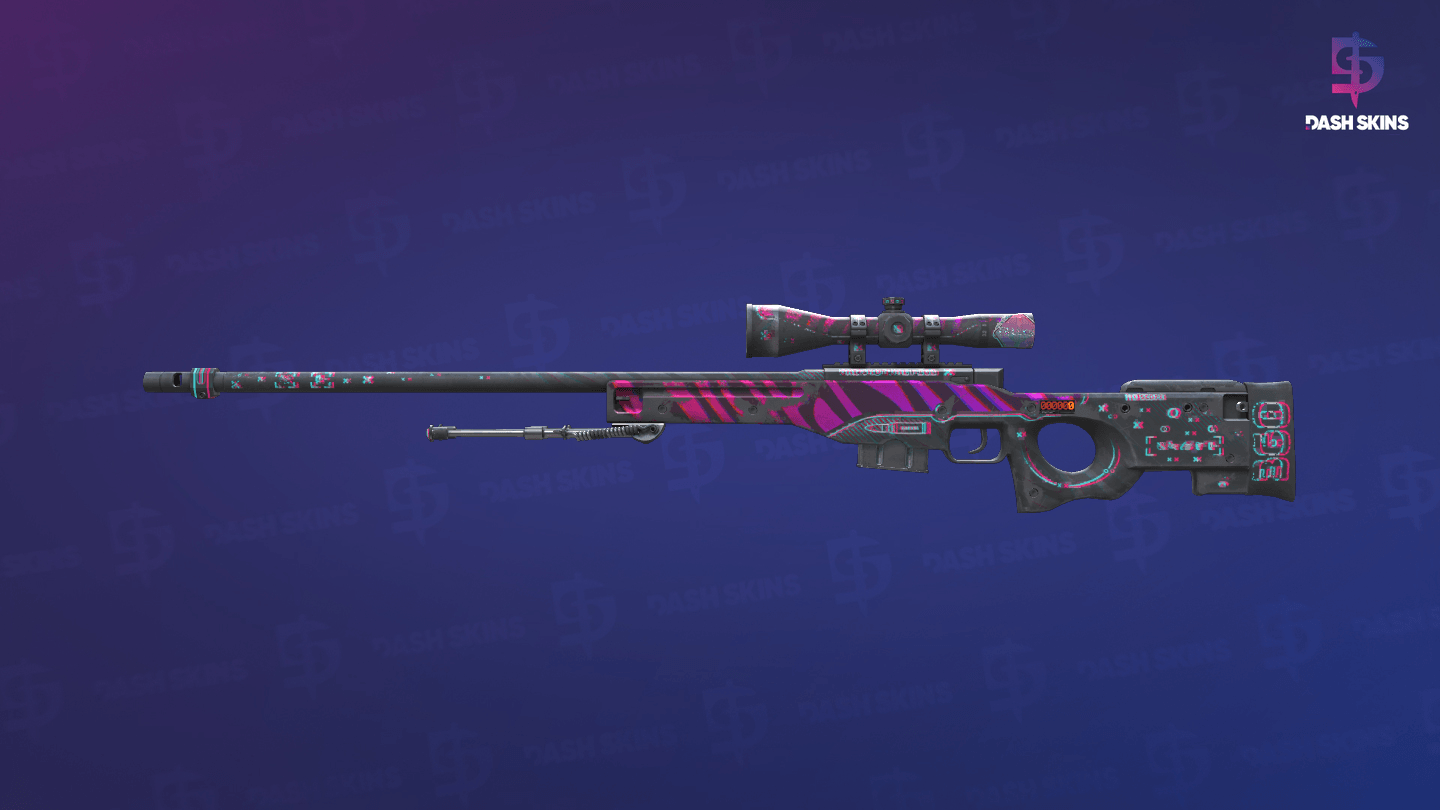 StatTrak™ AWP | Chromatic Aberration (Battle-Scarred) - Frontside Screenshot