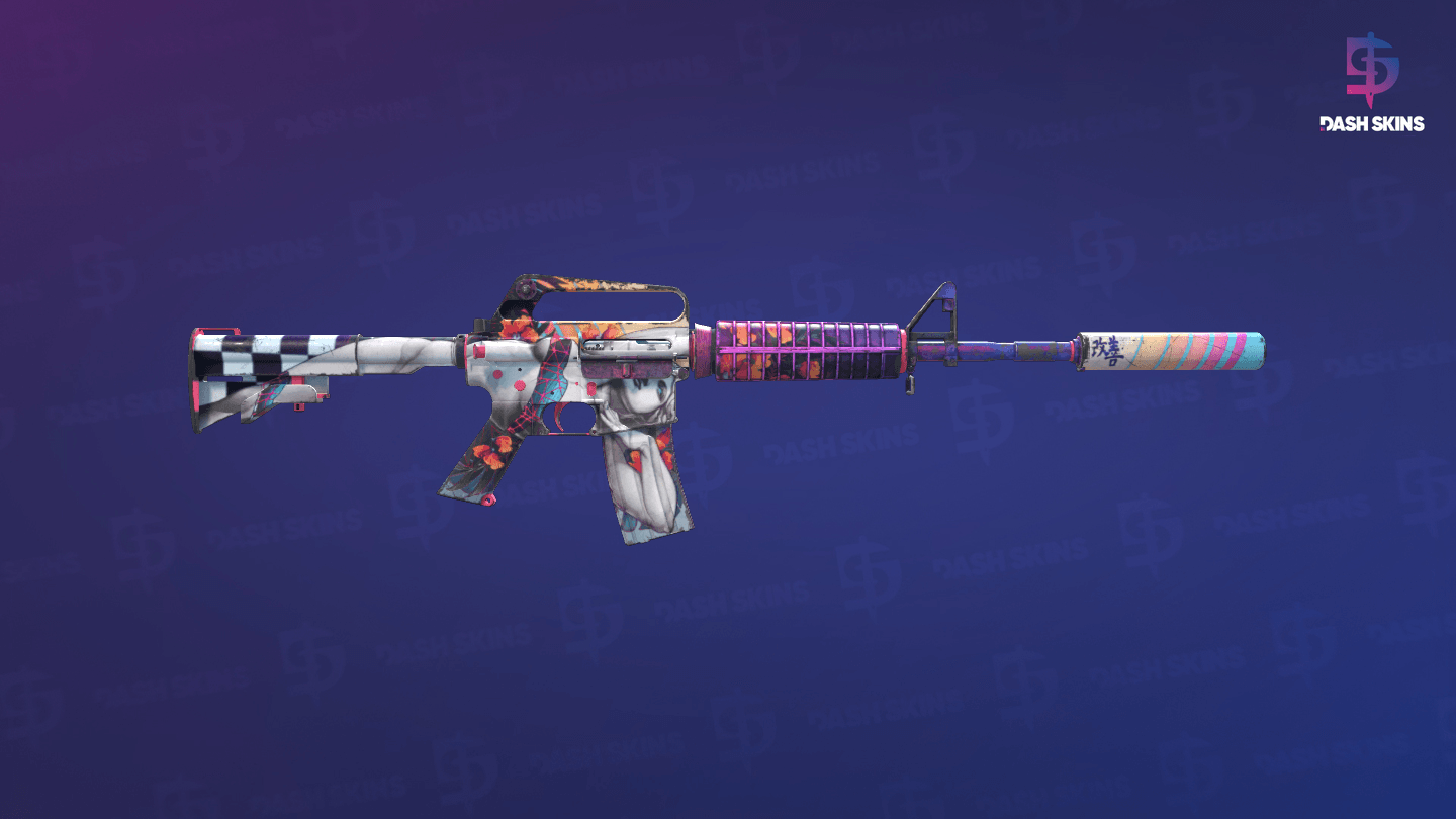 M4A1-S | Vaporwave (Field-Tested) - Backside Screenshot