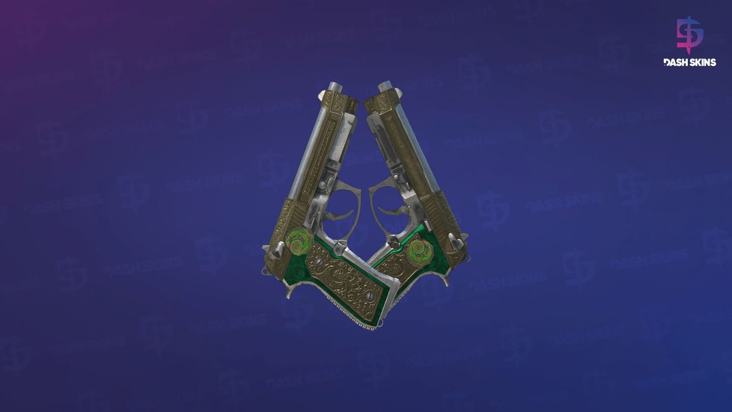 Dual Berettas | Royal Consorts (Battle-Scarred) - Frontside Screenshot