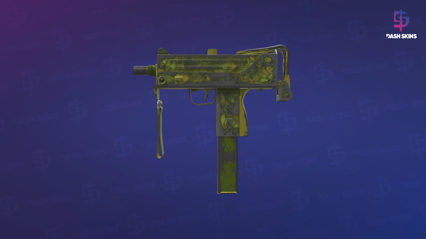 MAC-10 | Acid Hex (Battle-Scarred) - Frontside Screenshot