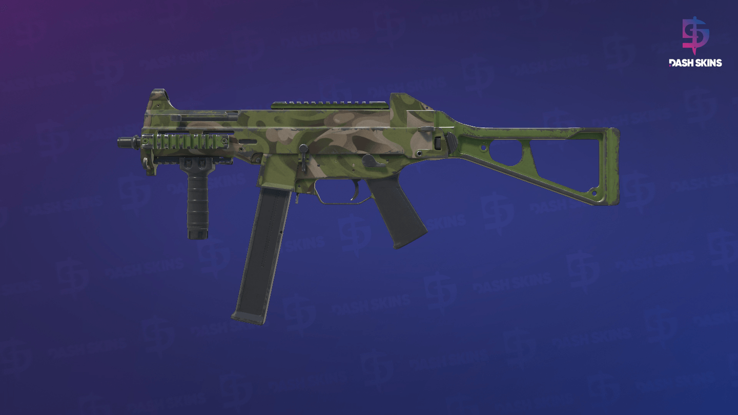 UMP-45 | Green Swirl (Field-Tested) - Frontside Screenshot