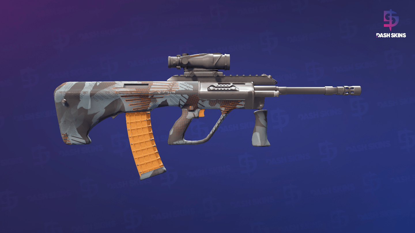 AUG | Amber Slipstream (Minimal Wear) - Backside Screenshot