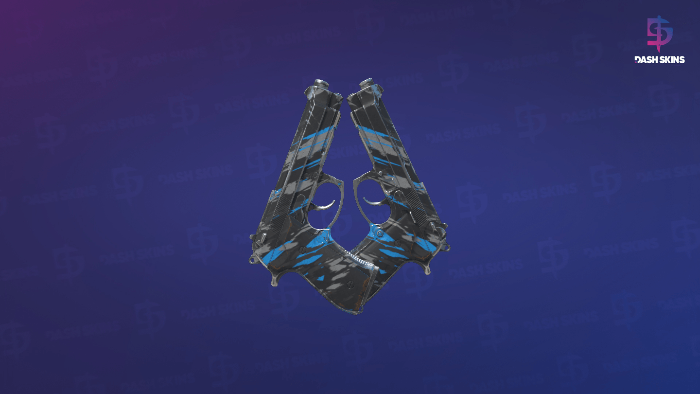 Dual Berettas | Shred (Field-Tested) - Frontside Screenshot