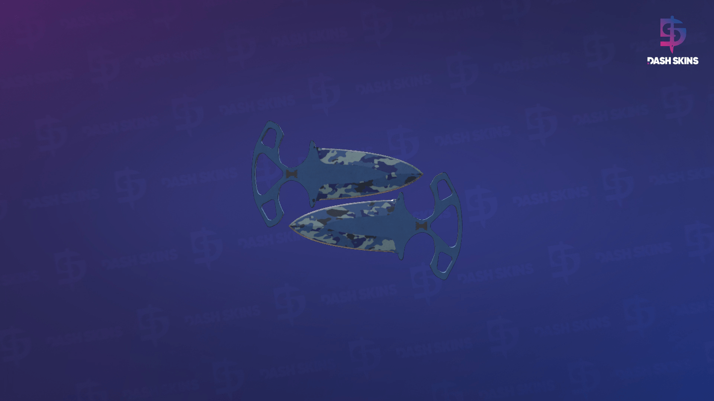 ★ Shadow Daggers | Bright Water (Field-Tested) - Backside Screenshot